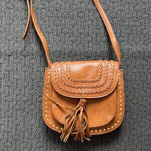Antik Kraft Tan Crossbody Bag